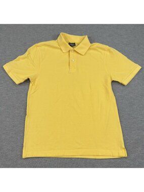 Merona Yellow Polo Shirt Mens Small Ultimate Fit Cotton Casual Top